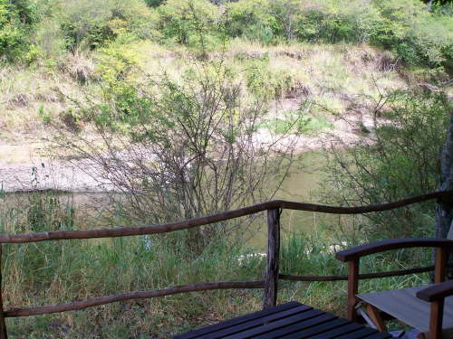 View from the tent patio