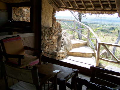 Steps to private balcony