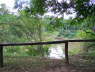 View from river facing tents