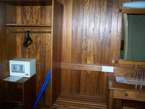 Tents also have a safe